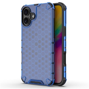 Capa Híbrida Honeycomb Armored para iPhone 16 Plus - Azul