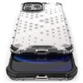 Capa Híbrida Honeycomb Armored para iPhone 14 Pro - Transparente