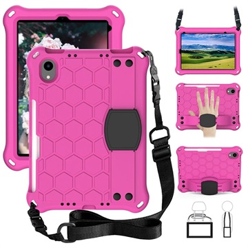Capa Honeycomb Series EVA para iPad Mini (2021) - Cor-de-Rosa Forte
