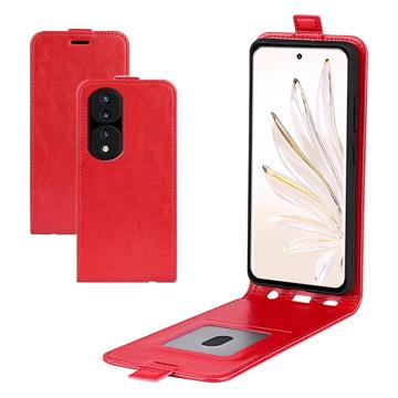 Bolsa Vertical com Ranhura de Cartão para Honor 70 Pro - Vermelho