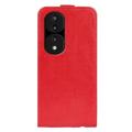 Bolsa Vertical com Ranhura de Cartão para Honor 70 Pro - Vermelho