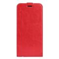 Bolsa Vertical com Ranhura de Cartão para Honor 70 Pro - Vermelho