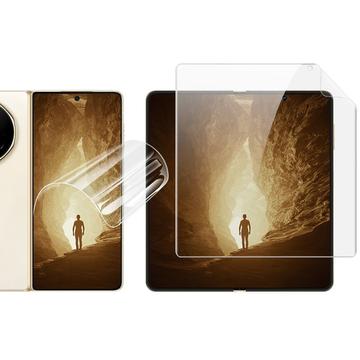 Conjunto de proteção Honor Magic V5 Imak Hydrogel IV - 2 peças. - Transparente