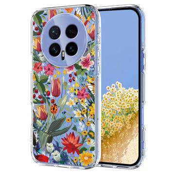 Capa em TPU com padrão floral para Honor Magic8 - Lírios