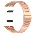 Bracelete em Aço Inoxidável para Huawei Band 6, Honor Band 6 - 37mm - Cor-de-Rosa Dourado