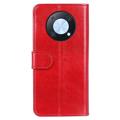 Bolsa tipo Carteira com Fecho Magnético para Huawei Nova Y90/Enjoy 50 Pro - Vermelho