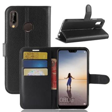 Bolsa Tipo Carteira para Huawei P20 Lite - Preto