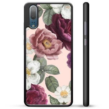 Capa Protectora para Huawei P20  - Flores Românticas