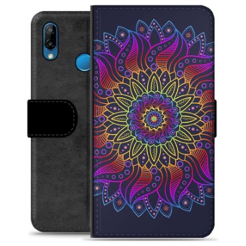 Bolsa tipo Carteira para Huawei P30 Lite  - Mandala Colorida