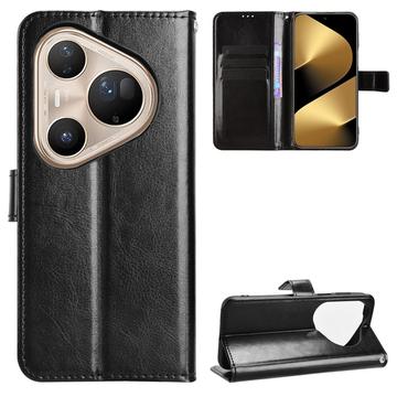 Huawei Pura 80 Ultra Capa para carteira com suporte - Preto