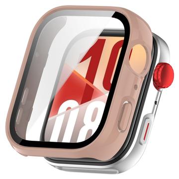 Capa de Plástico com Protetor de Ecrã para Huawei Watch Fit 4 - Cor-de-Rosa