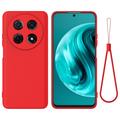 Capa de silicone líquido com correia de mão para Huawei nova 13i
