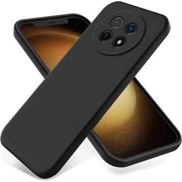 Capa de silicone líquido com correia de mão para Huawei nova 14i - Preto