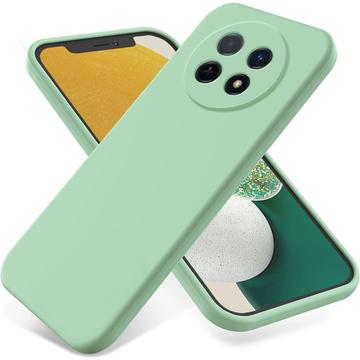 Capa de silicone líquido com correia de mão para Huawei nova 14i - Verde