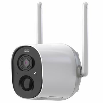 Câmara de segurança doméstica Hubview CG7 WiFi com cartão de memória de 64GB - Branco