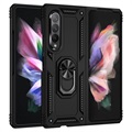 Capa Híbrida com Suporte de Metal para Samsung Galaxy Z Fold3 5G - Preto