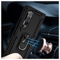 Capa Híbrida com Suporte de Metal para Samsung Galaxy Z Fold3 5G - Preto