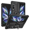 Capa Híbrida com Suporte de Metal para Samsung Galaxy Z Fold4 5G - Preta