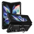 Capa Híbrida com Suporte de Metal para Samsung Galaxy Z Fold4 5G - Preta