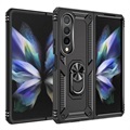 Capa Híbrida com Suporte de Metal para Samsung Galaxy Z Fold4 5G - Preta