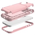 Capa Híbrida com Espelho Secreto & Ranhura para Cartões iPhone 12 Mini - Cor-de-Rosa