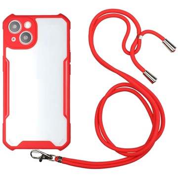 Capa Híbrida com Alça para iPhone 13 - Vermelho