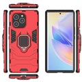 Capa Híbrida com Anilha para Honor 60 SE - Vermelho