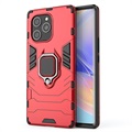 Capa Híbrida com Anilha para Honor 60 SE - Vermelho