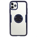 Capa Híbrida para iPhone 11 Pro com Suporte Anelar - Azul