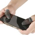 IMAK 1 par de luva de dedo respirável, sensível, à prova de suor e de fibra de prata para jogos para o jogo móvel PUBG