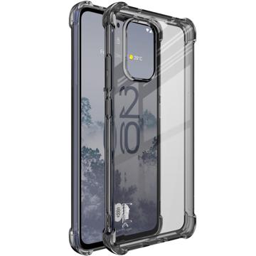 Capa de TPU Imak Drop-Proof para Nokia X30 - Preto / Transparente