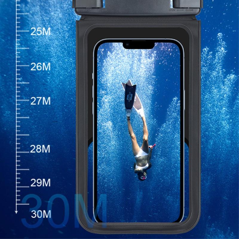 Bolsa para telemóvel em PVC à prova de água IPX8 para telemóveis com ...