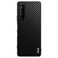 Capa Híbrida Imak LX-5 para Sony Xperia 1 III - Fibra de Carbono - Preto
