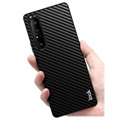 Capa Híbrida Imak LX-5 para Sony Xperia 1 III - Fibra de Carbono - Preto