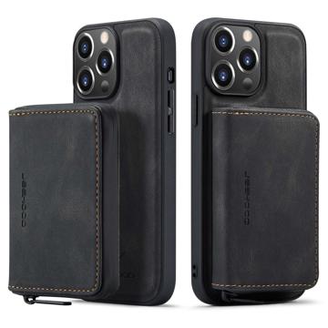 Capa com Carteira Jeehood Removível 2 em 1 para iPhone 14 Pro - Preto