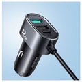Carregador Rápido de Carro Joyroom JR-CL05 5-Port - 2x PD USB-C, 3x QC3.0 USB - 72W
