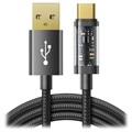 Cabo USB-A/USB-C de Dados e Carregamento Rápido Joyroom - 1.2m - Preto