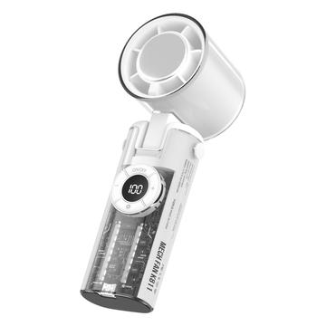 K-811 Ventoinha de mão Mecha Transparente - Branco