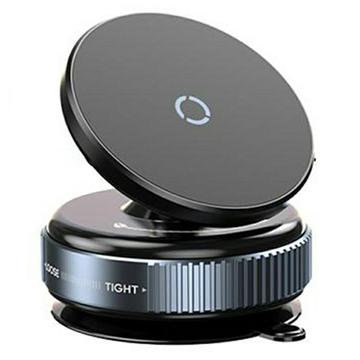 K009 Suporte magnético compacto para telemóvel no automóvel para o painel de instrumentos e para-brisas - Preto