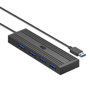 KAWAU H305-120 Hub USB de alta velocidade com 4 portas USB 3.0 Splitter Expansor para computador portátil, unidade flash, teclado