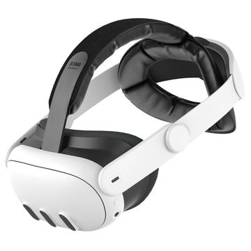 KIWI Design K4-QS02 Correia de cabeça VR para Meta Quest 3/3S - Branco / Preto