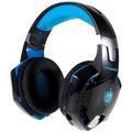 KOTION EACH G2000BT Auscultadores estéreo para jogos com cancelamento de ruído sobre o ouvido e microfone amovível - Azul