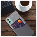 Capa KSQ com Bolso para Cartão para OnePlus 9 - Cinzento