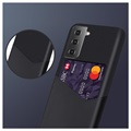 Bolsa KSQ com Compartimento para Cartão para Samsung Galaxy S21+ 5G - Preto