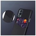 Capa com Porta-Cartões KSQ para OnePlus Nord 2 5G - Preto