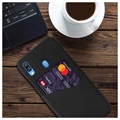 Capa com Bolso para Cartões KSQ para Samsung Galaxy A40 - Preto