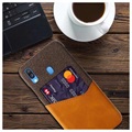 Capa com Bolso para Cartões KSQ para Samsung Galaxy A40 - Café