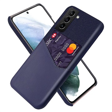 Capa com Bolso de Cartão KSQ para Samsung Galaxy S21 FE 5G - Azul