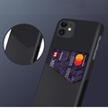 Capa com Bolso de Cartão KSQ para iPhone 11 - Preto