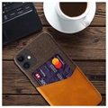 Capa com Bolso de Cartão KSQ para iPhone 11 - Café
